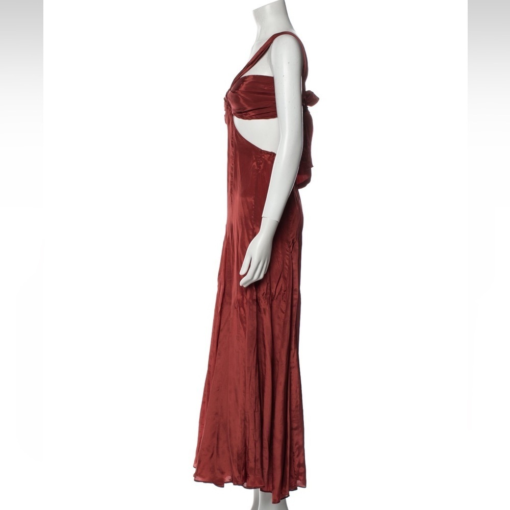 NWT Farm Rio Plunge Neckline Midi Length Dress- Size Large - Picture 6 of 7